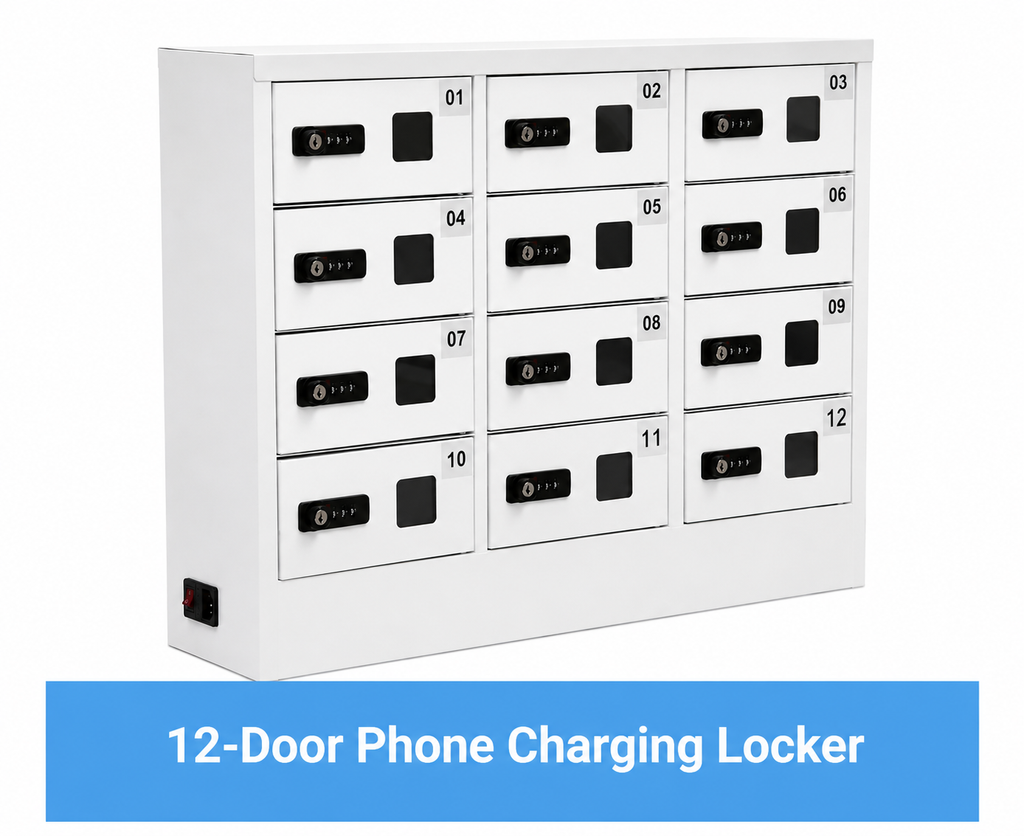 12-Door Phone Charging Locker