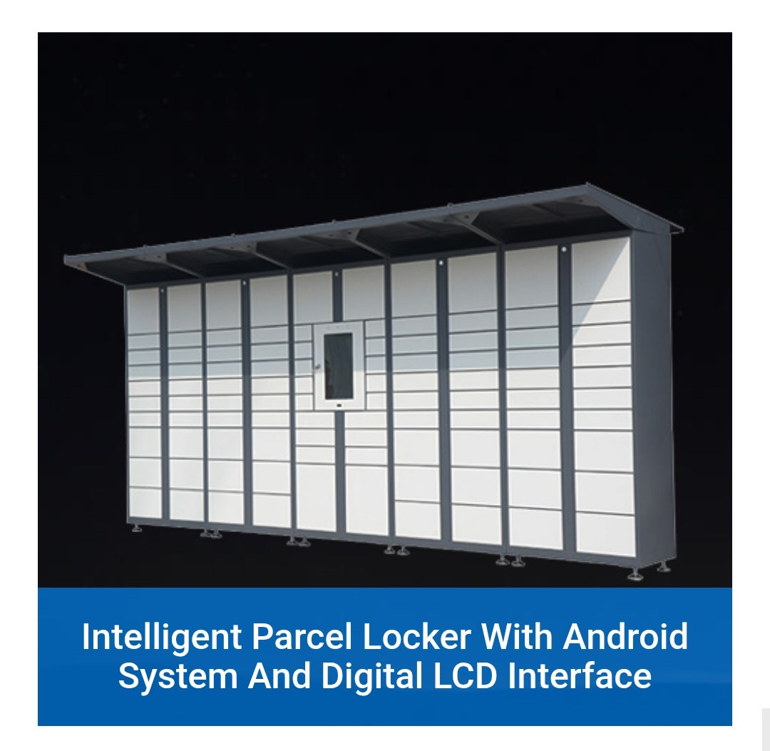 Intelligent parcel locker with android system and digital LCD interface