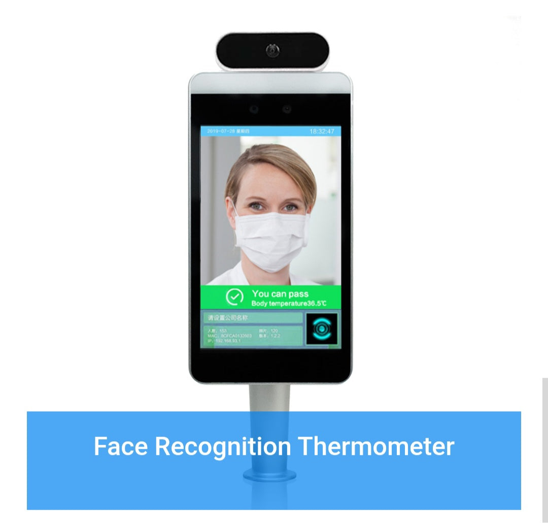 Face recognition thermometer
